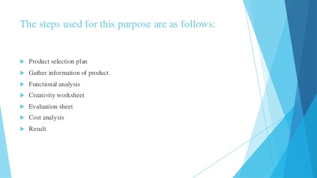 Value engineering examples pdf picture