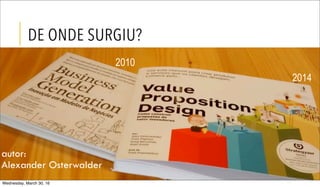 DE ONDE SURGIU?
autor:
Alexander Osterwalder
2010
2014
Wednesday, March 30, 16
 