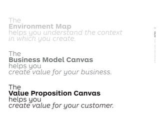 The Business Model Canvas
Revenue Streams
Channels
Customer Segments
Value Propositions
Key Activities
Key Partners
Key Re...