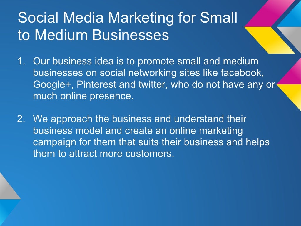 Value proposition for social media marketing