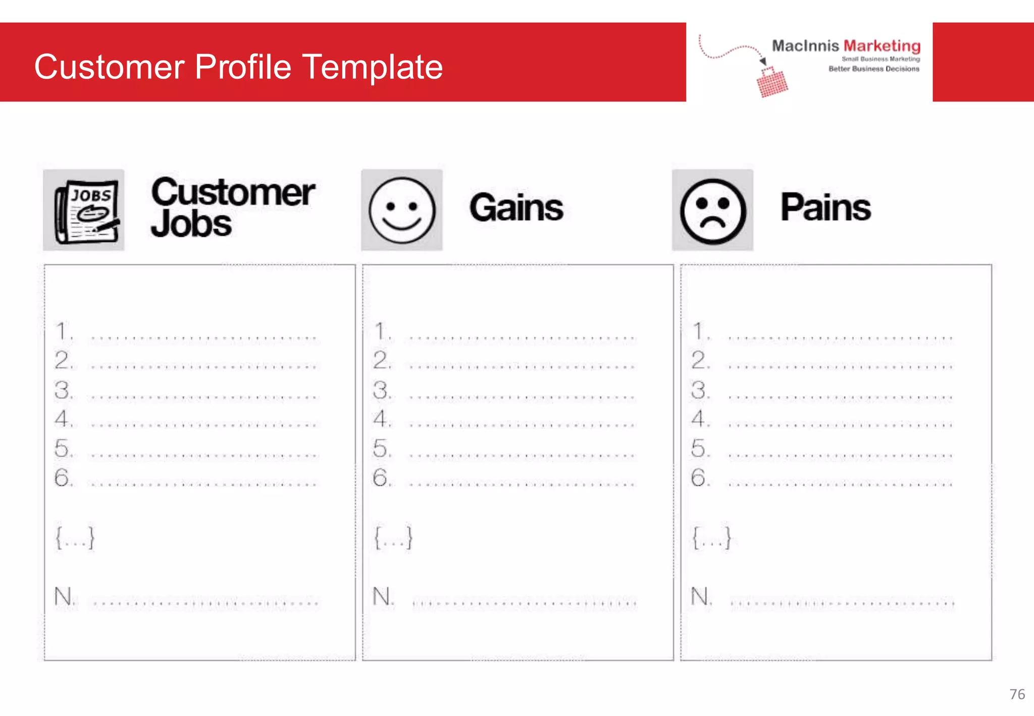 Customer Profile Template
76
 
