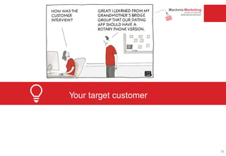 Your target customer
33
 