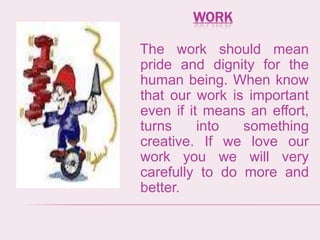 Sentences With Work Values Values | PPTX