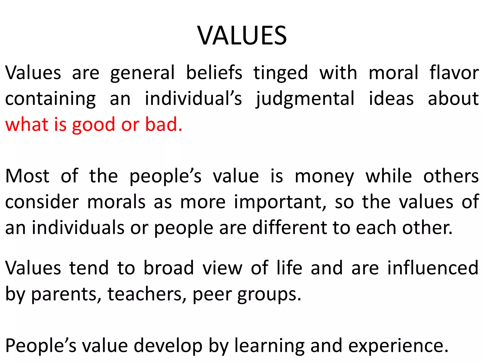 Organizational Behaviours : Values | PDF