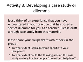 Values in Higher Education: Applying a disciplinary lens | PPT