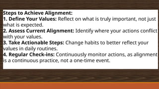 Aligning Your Life with Core Values for Personal Growth and Integrity ...
