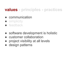 Software Development - values principles-practices | PPT