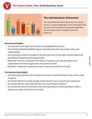VALUES TEST RESULTS | PDF
