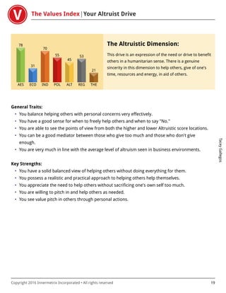 VALUES TEST RESULTS | PDF