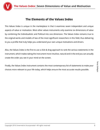 Values Test Rank VALUES TEST RESULTS | PDF