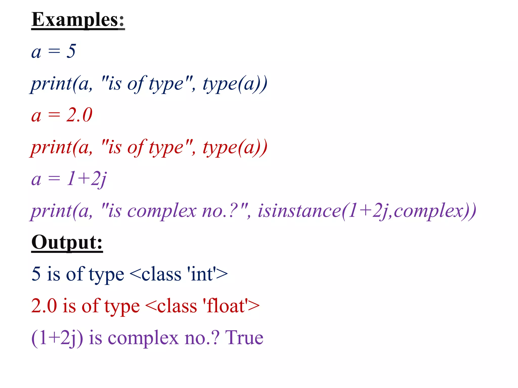 Values and Data types in python | PPT