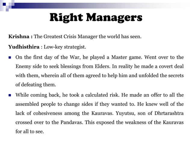 Values And Ethical Lessons From Mahabharata PPT values-and-ethical-lessons-from-mahabharata-ppt