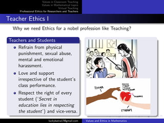 Values and ethics in mathematics | PDF