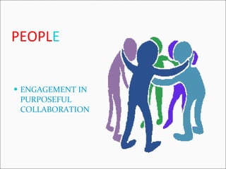PEOPL E ENGAGEMENT IN PURPOSEFUL COLLABORATION 