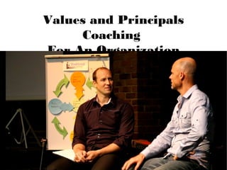 Values and Principals
Coaching For An
Organization
 