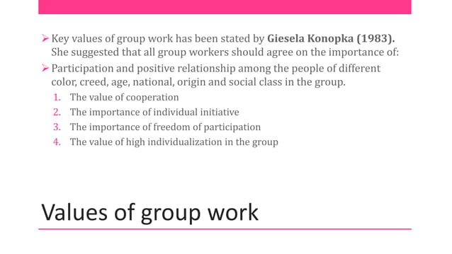 values-and-skills-of-group-work-ppt