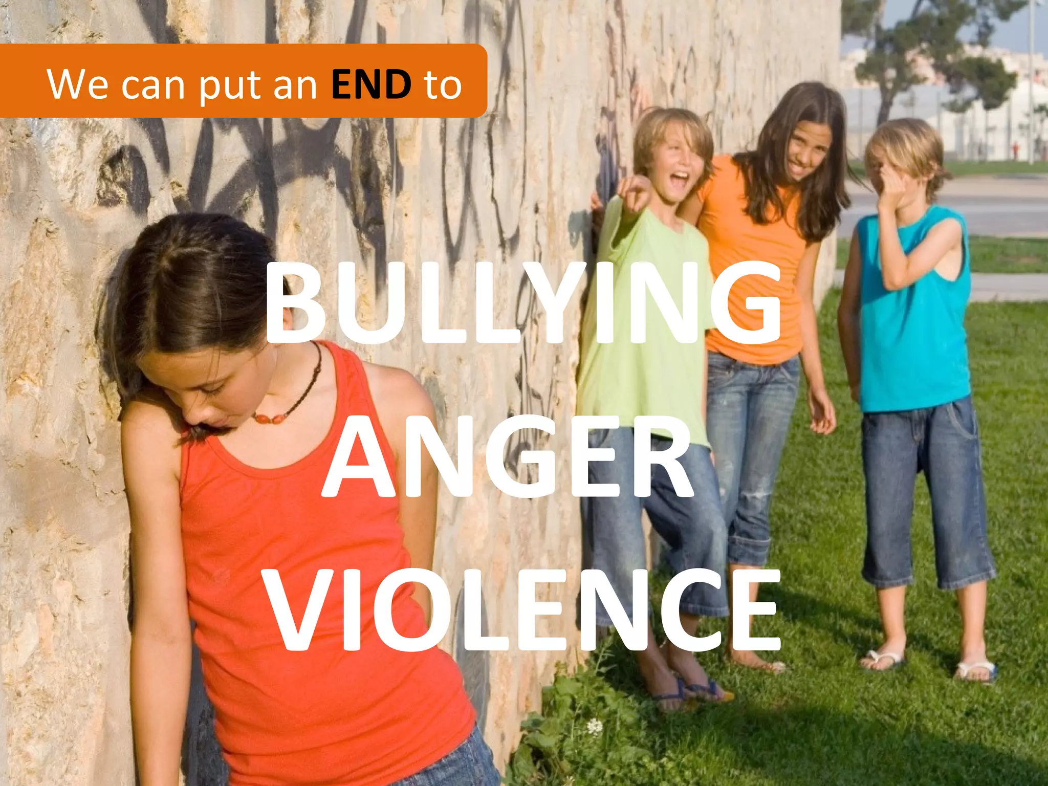 We can put an END to




          BULLYING
           ANGER
          VIOLENCE
 