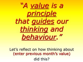 Values-Based Assembly - Independence | PPTX