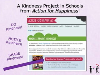 A Kindness Project in Schools
from Action for Happiness!
 