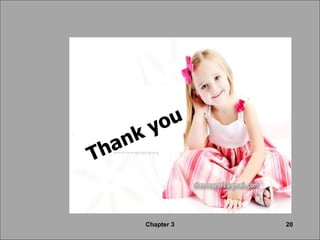 Thank you Chapter 3 