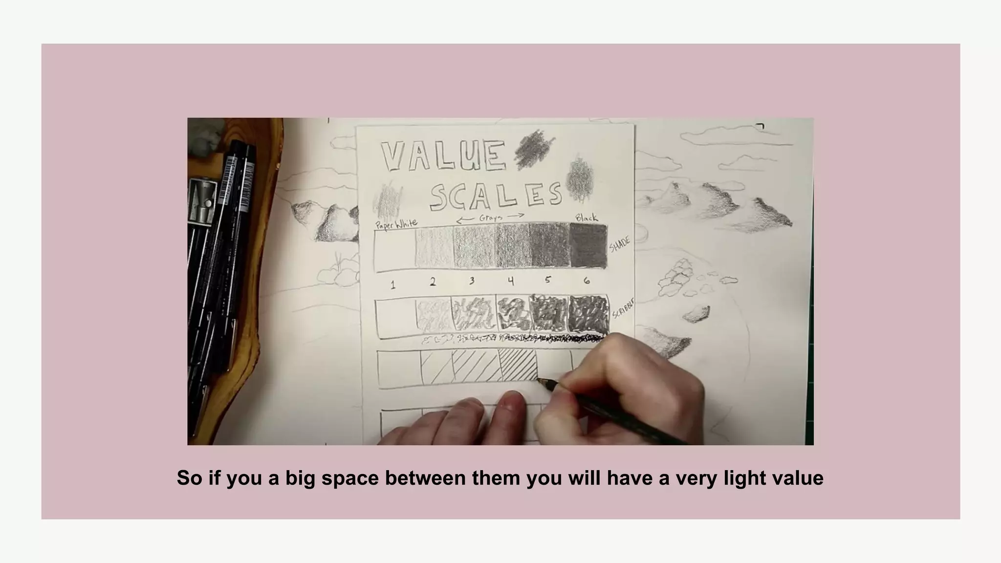 So if you a big space between them you will have a very light value
 