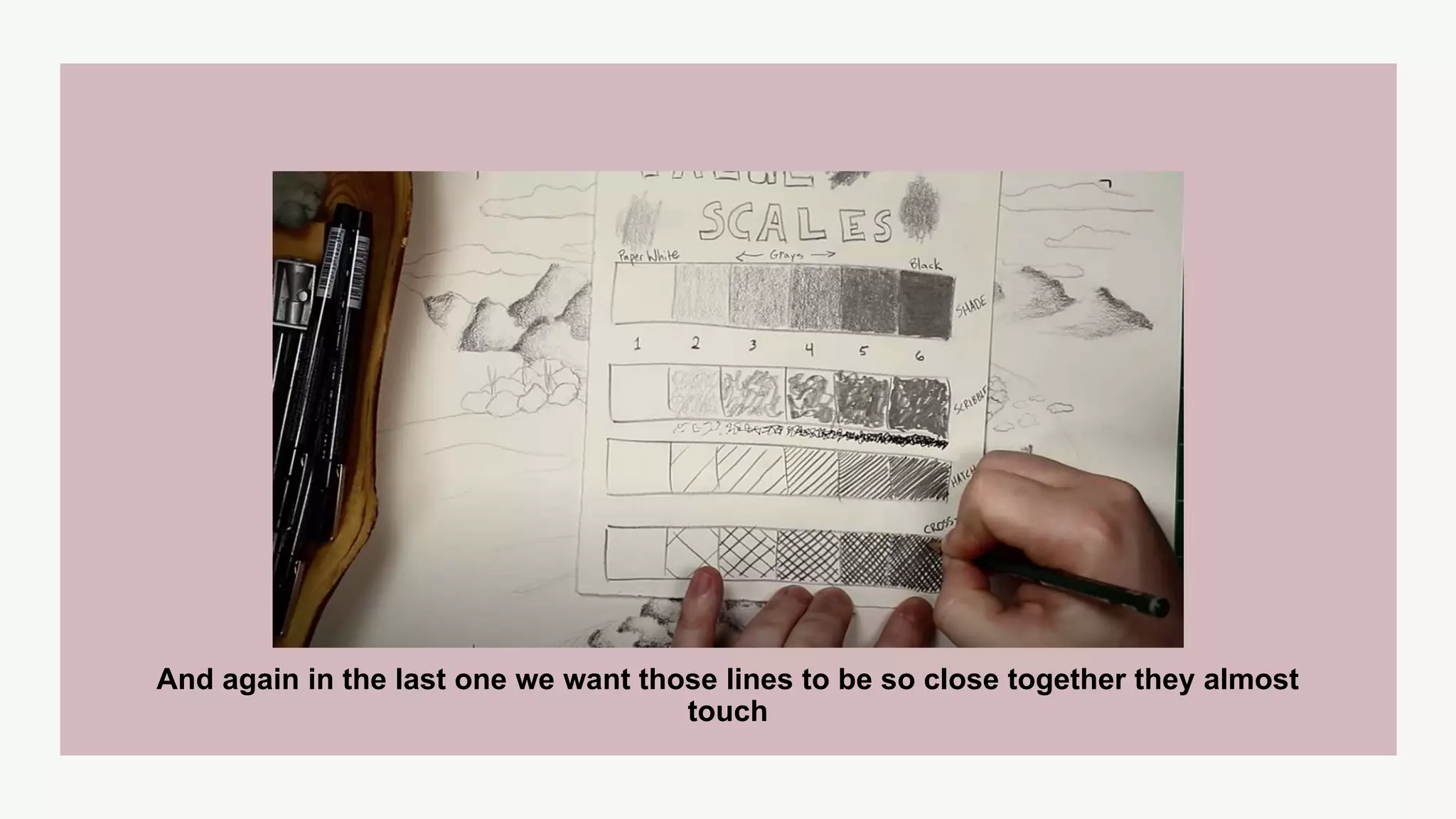 And again in the last one we want those lines to be so close together they almost
touch
 