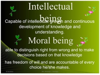 Intellectual Values Values Formation for teachers | PPSX