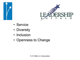 ServiceDiversityInclusionOpenness to ChangeR. W. Miller Jr. & Associates