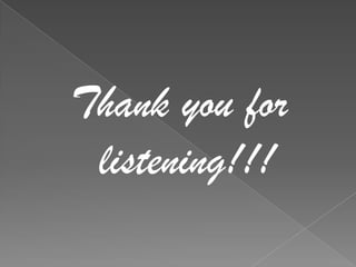 Thank you for
 listening!!!
 
