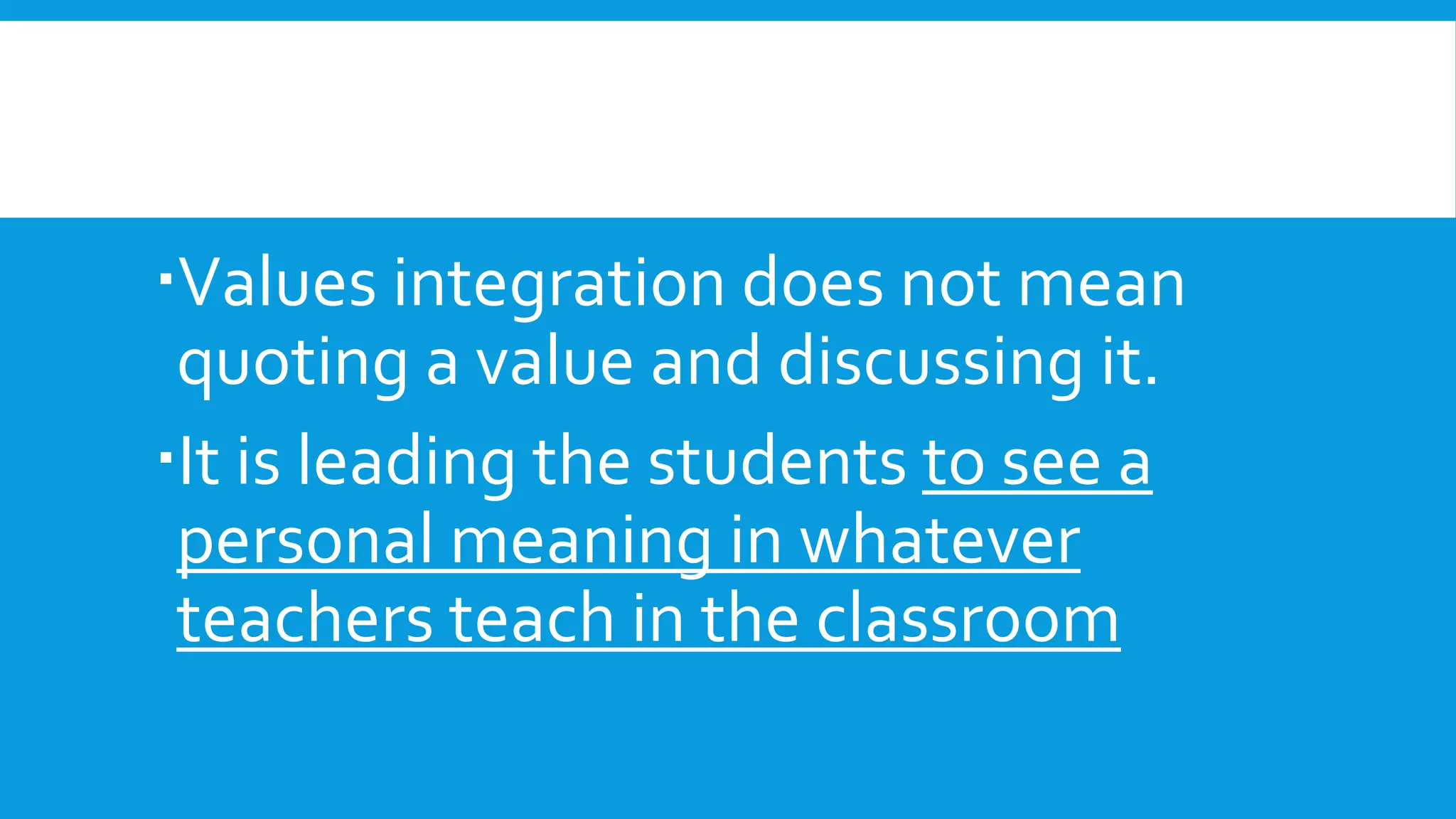Values integration in the lesson junior | PPTX