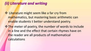 Values of learning mathematics & correlation of mathematics | PPTX
