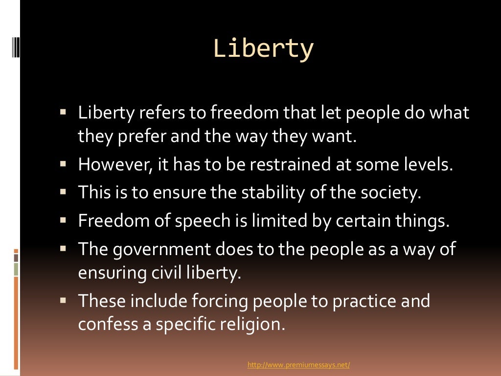 Values of liberty and equality in american history