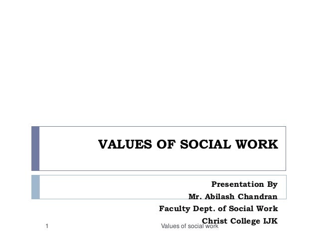 values of social work social work values