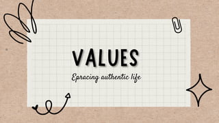 Epracing authentic life
 