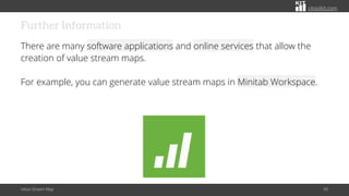 citoolkit.com
Further Information
There are many software applications and online services that allow the
creation of value stream maps.
For example, you can generate value stream maps in Minitab Workspace.
Value Stream Map 93
 