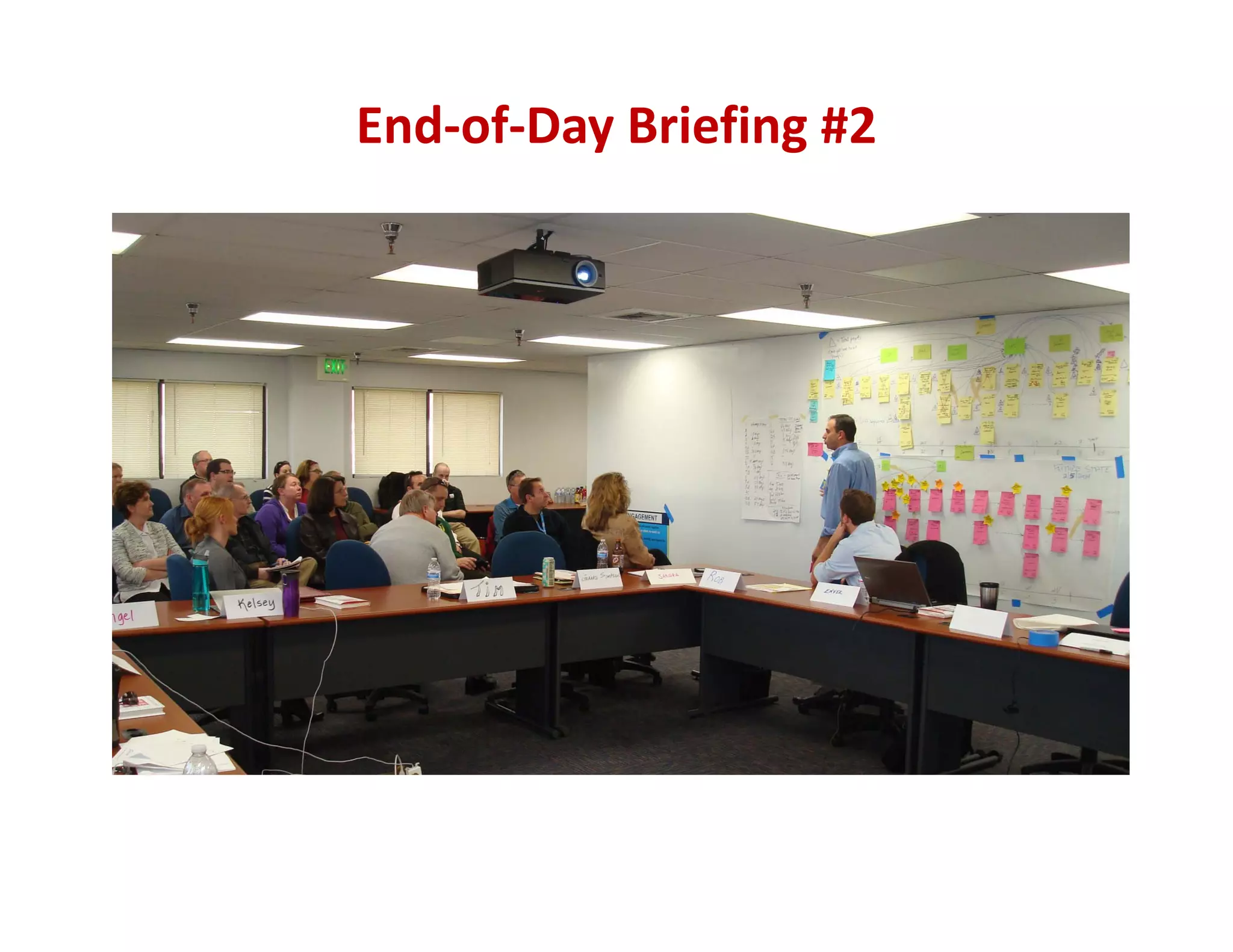 End‐of‐Day Briefing #2
 