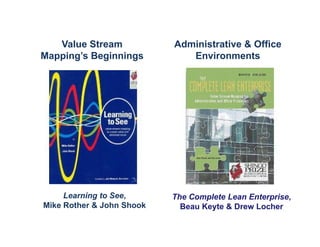 Value stream mapping for non manufacturing environments | PDF