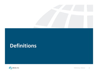 VSM	
  Workshop	
  -­‐ Slideshare 10
Definitions
 
