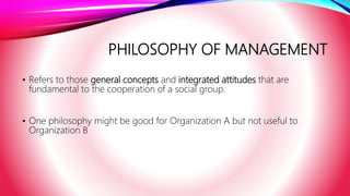 Value Systems and Management