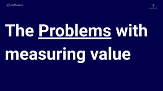 1212
The Problems with
measuring value
 