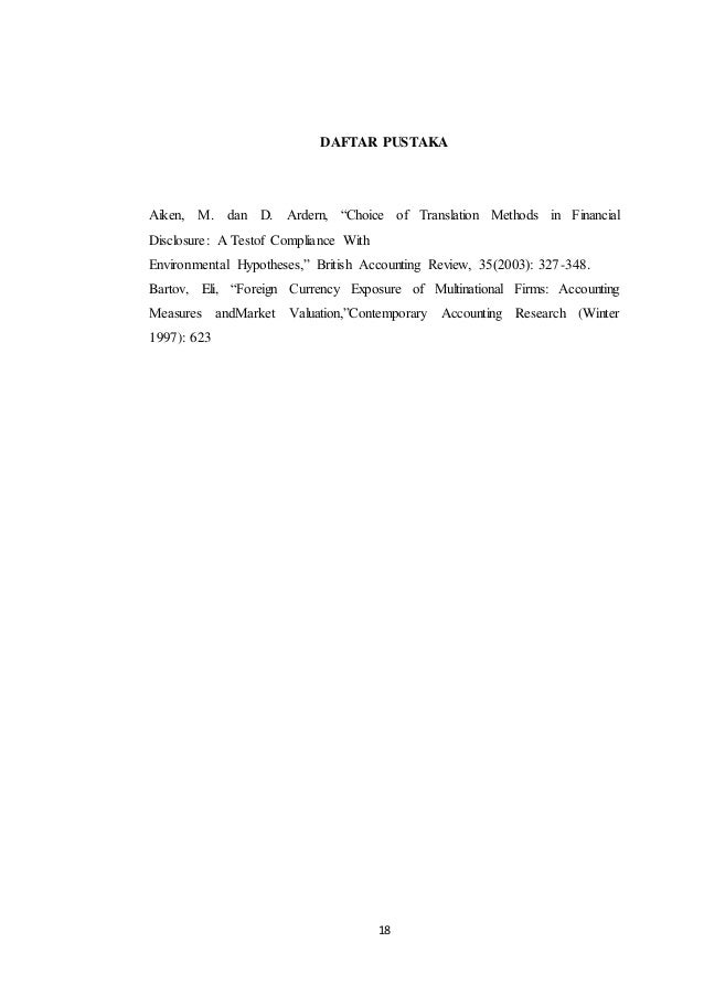 Contoh Makalah Valuta asing