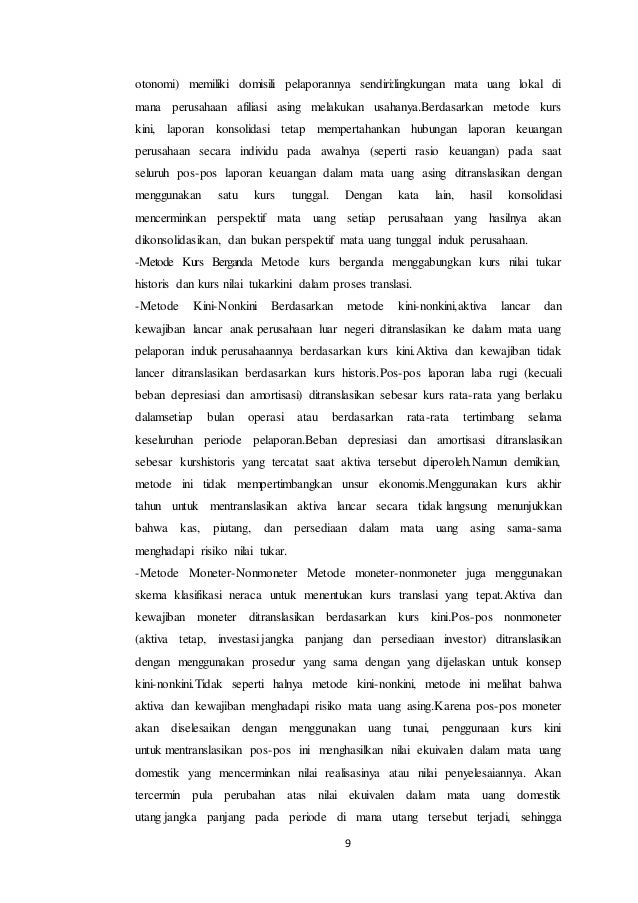 Contoh Makalah Valuta asing