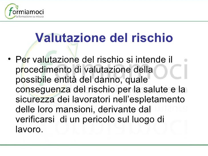 Valutazione del Rischio
