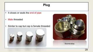 Engine Plug Vs Cap Valve and fittings | PPTX