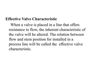Valve characteristics | PPTX