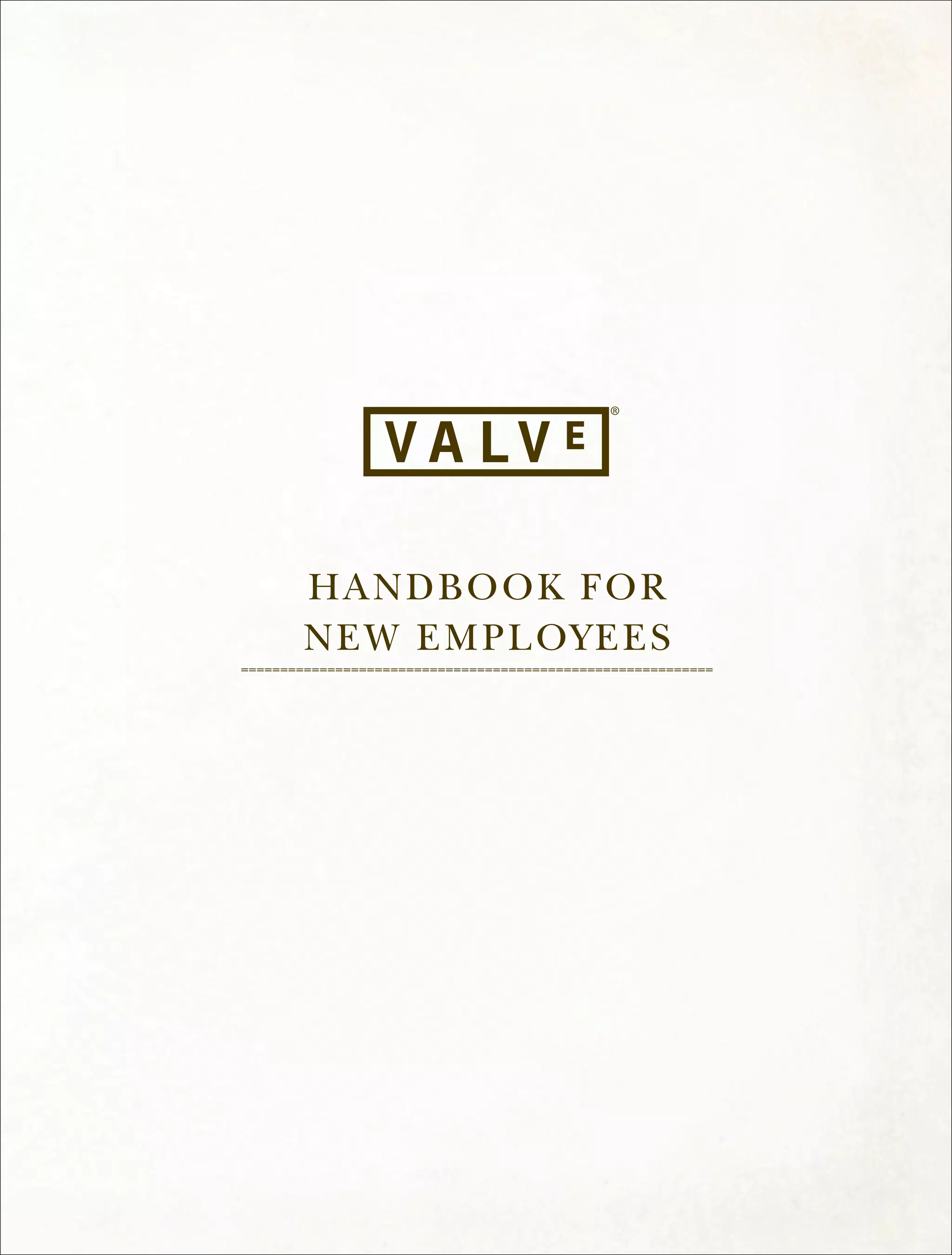 Valve Handbook for New Employees PDF