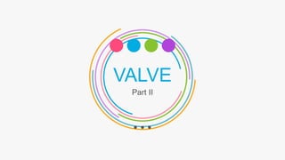 VALVE
Part II
 