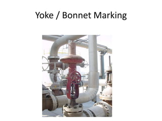 Yoke / Bonnet Marking
 