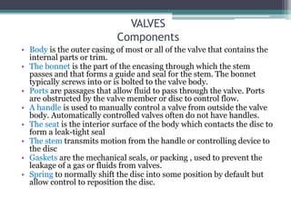 Valves equipment | PPTX