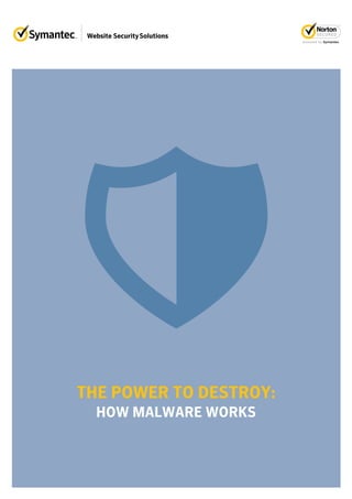 THE POWER TO DESTROY:
HOW MALWARE WORKS
 